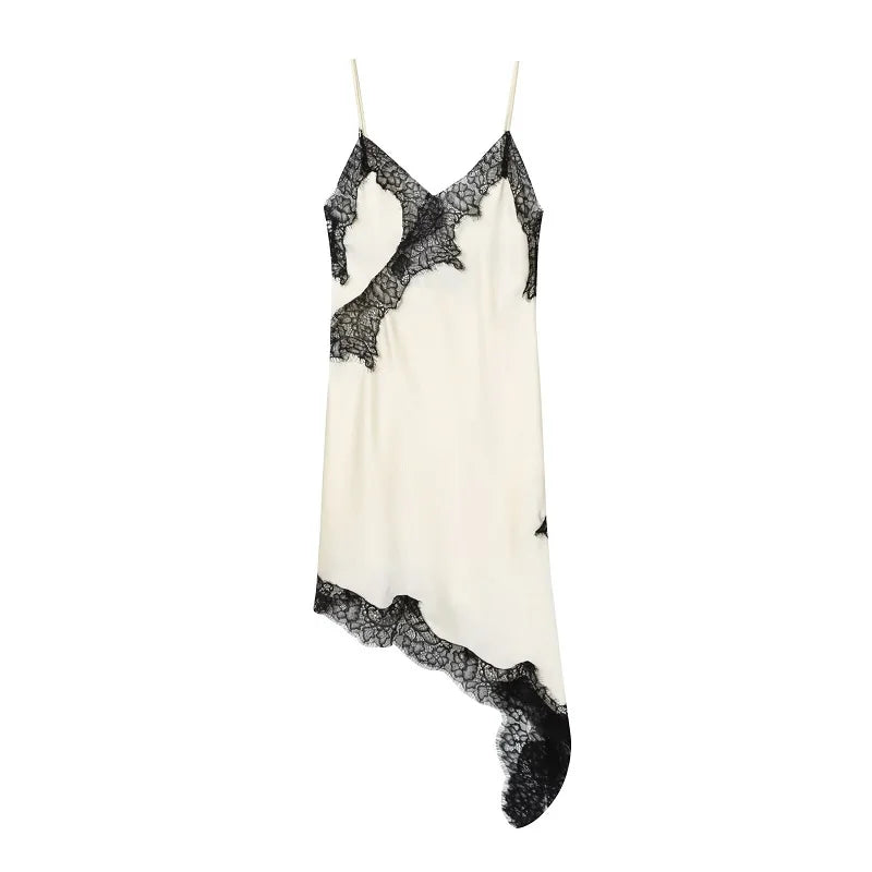 Marrjezi Backless Lace Slip Mini Dress